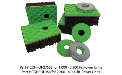 Hydraulic elevator equipment vibration isolation pads for noise sound control 